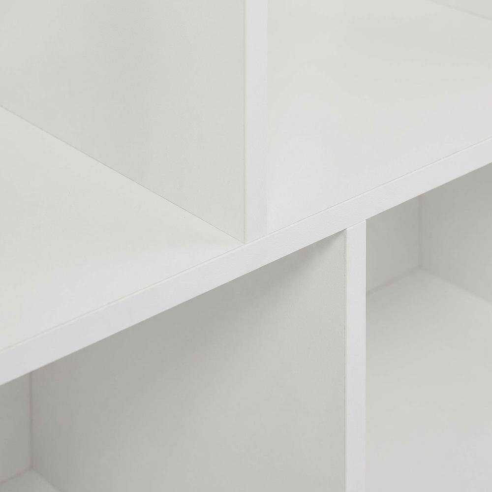 Wooden bookcase with spacious shelf storage for home or office use
