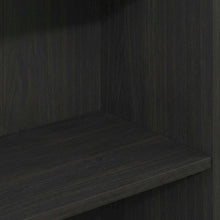Wooden bookcase with open-back design for living room storage
