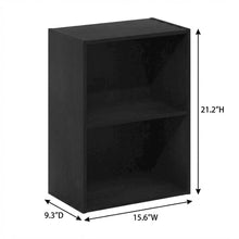 Wood Bookcase with Open Shelving and Classic Design for Home Office Storage