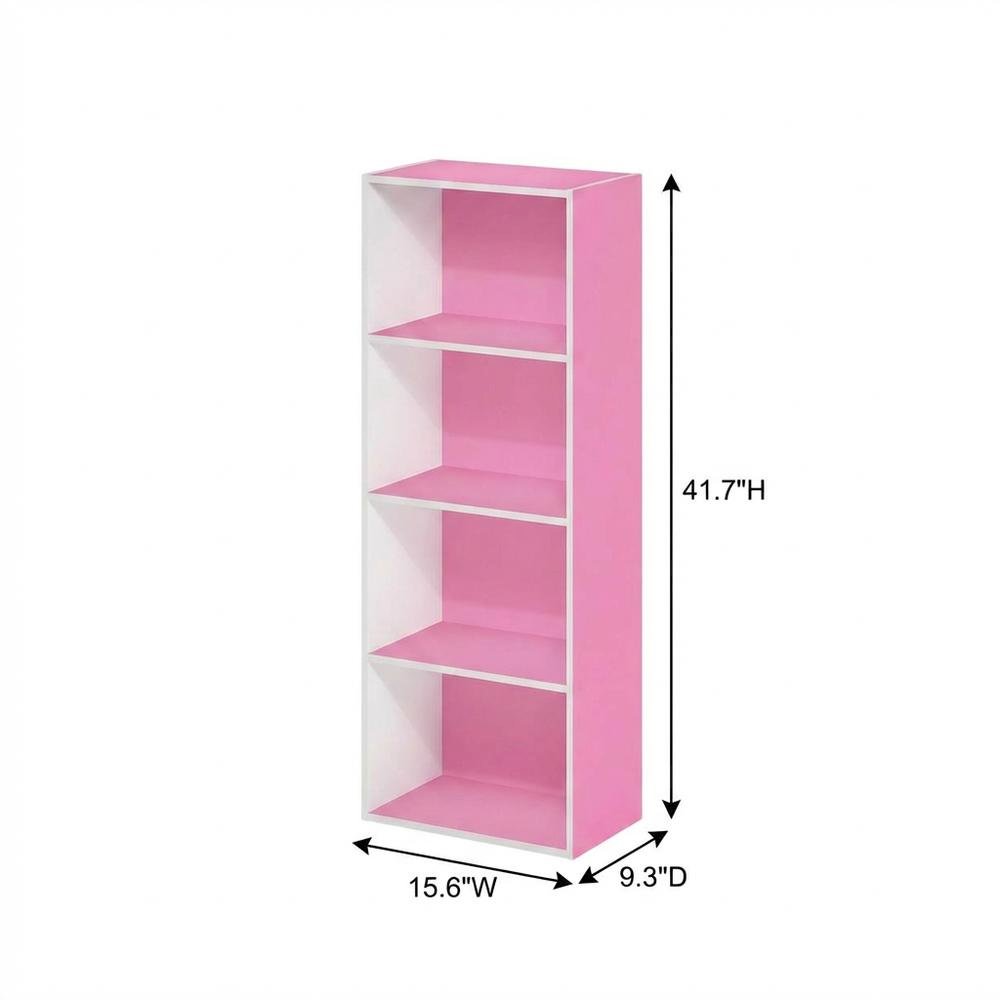 Wood Bookcase with Open Shelving for Storage and Display