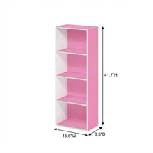 Wood Bookcase with Open Shelving for Storage and Display