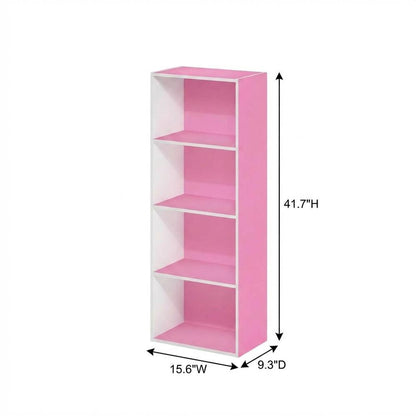 Wood Bookcase with Open Shelving for Storage and Display
