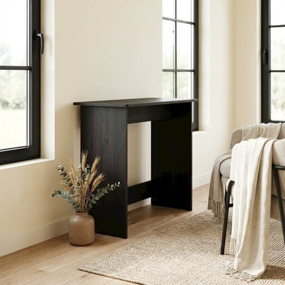 Black Espresso Computer Desk With Modern Workspace Design