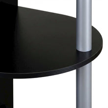 Black and Grey Computer Desk with Spacious Surface and Modern Design