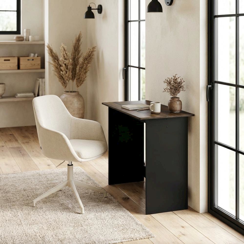 Columbia Walnut Study Table with Durable Surface, Compact Design for Home Office