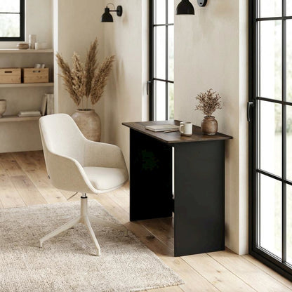 Columbia Walnut Study Table with Durable Surface, Compact Design for Home Office