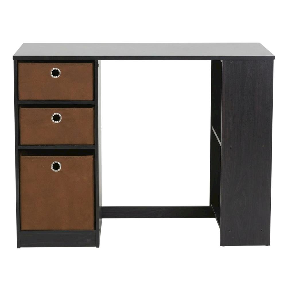Modern Espresso Computer Desk with Spacious Surface and Sturdy Build