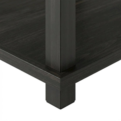 Espresso Nightstand Set with Wooden Finish and Compact Design
