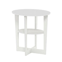 White, Side Table, Quality Build, Durable Wood Frame