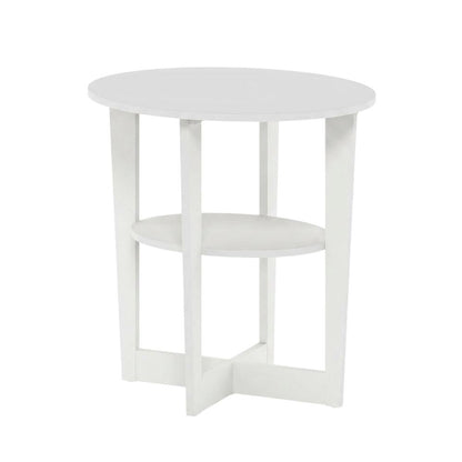 White, Side Table, Quality Build, Durable Wood Frame