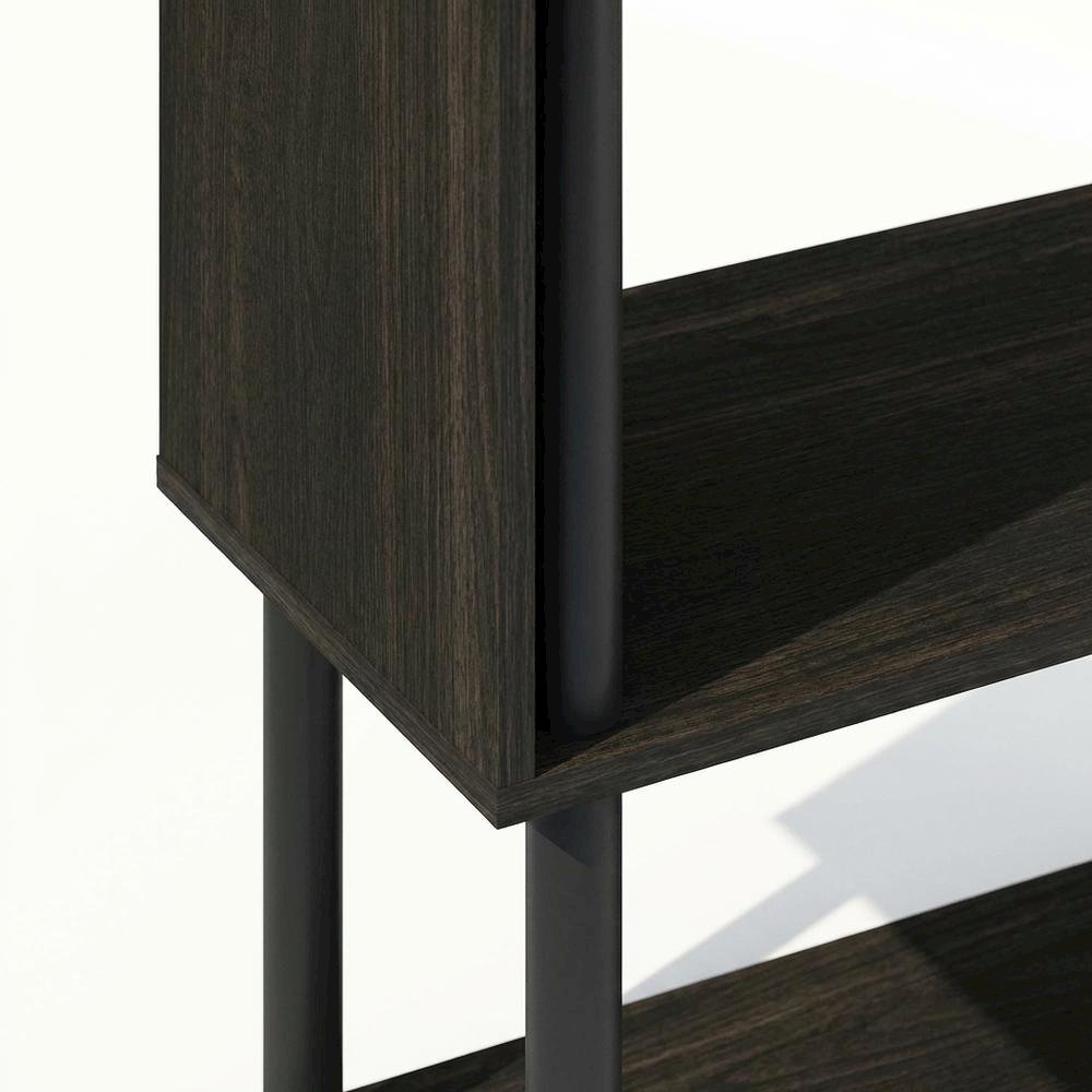 Wooden Bookcase with Open Shelving for Storage and Display