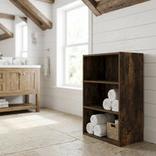 Wooden bookcase with simple design and sturdy structure