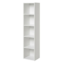 Wooden 5-Tier Open Shelf Closet and Storage Organizer for Multiuse Spaces