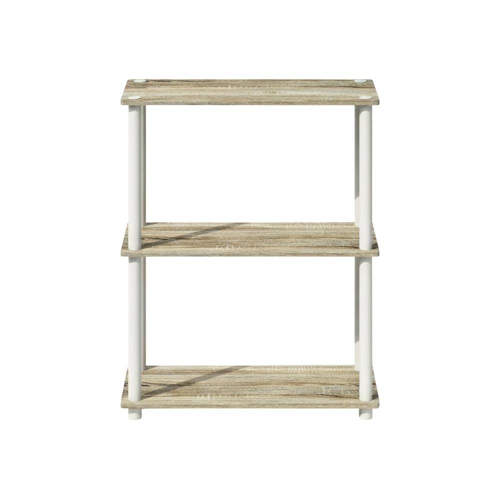 Wooden bookcase with open shelving for versatile storage