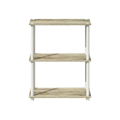 Wooden bookcase with open shelving for versatile storage