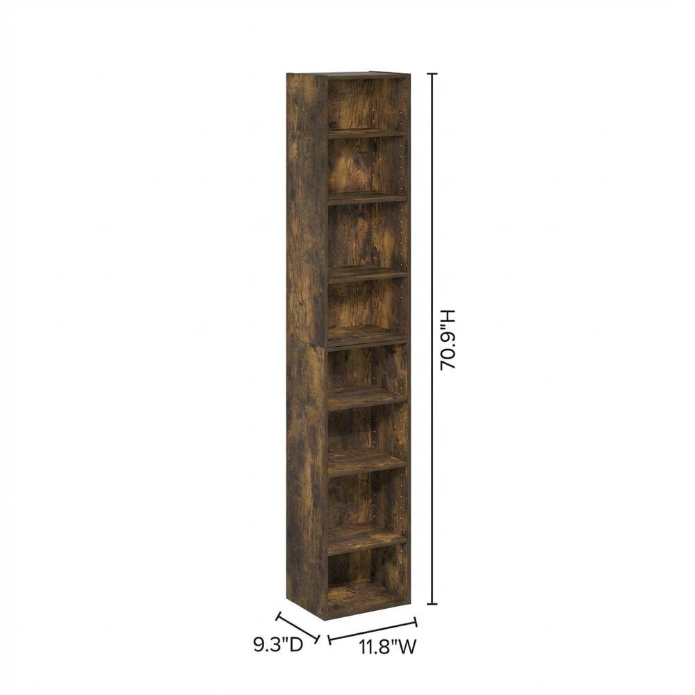 Wooden Bookcase in Classic Finish for Home & Office Storage