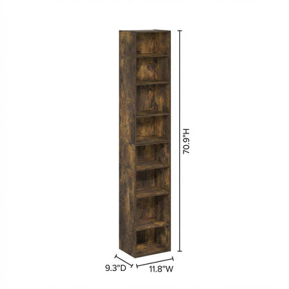 Wooden Bookcase in Classic Finish for Home & Office Storage