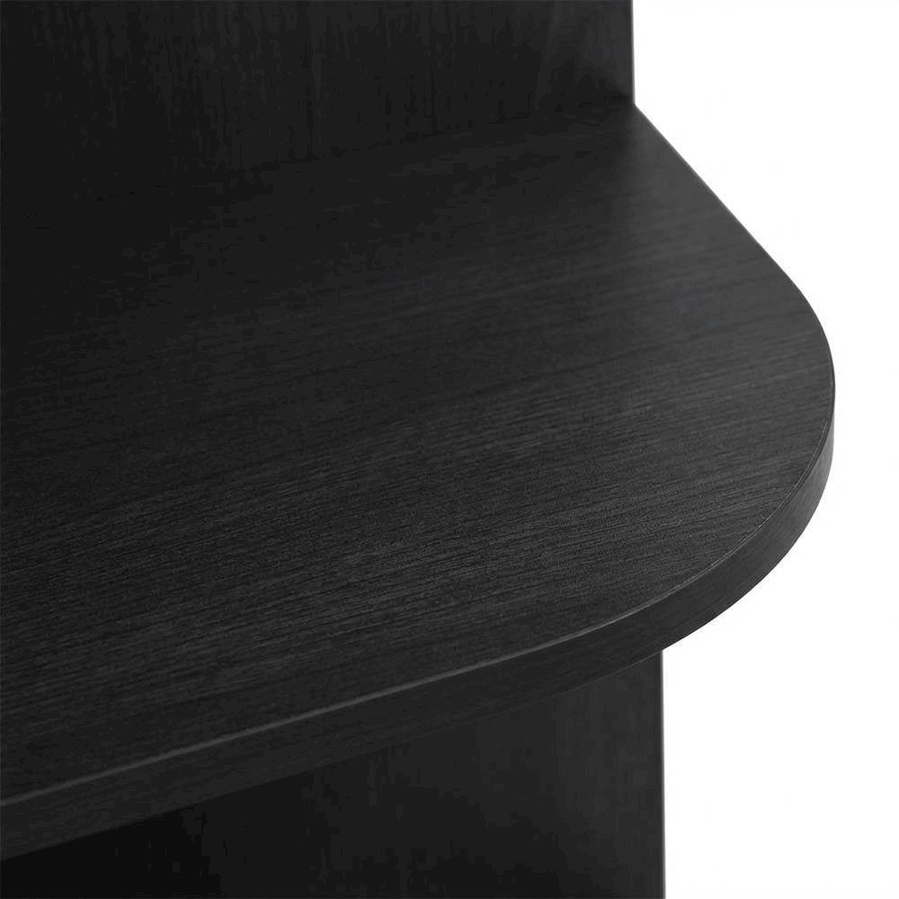 Blackwood 5-Tier Corner Open Shelf Bookcase with Spacious Storage
