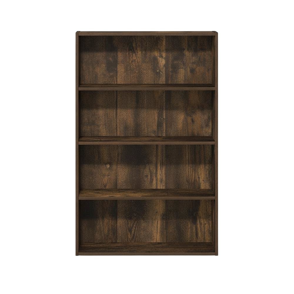 Wooden Bookcase with Sturdy Construction and Space-Saving Design
