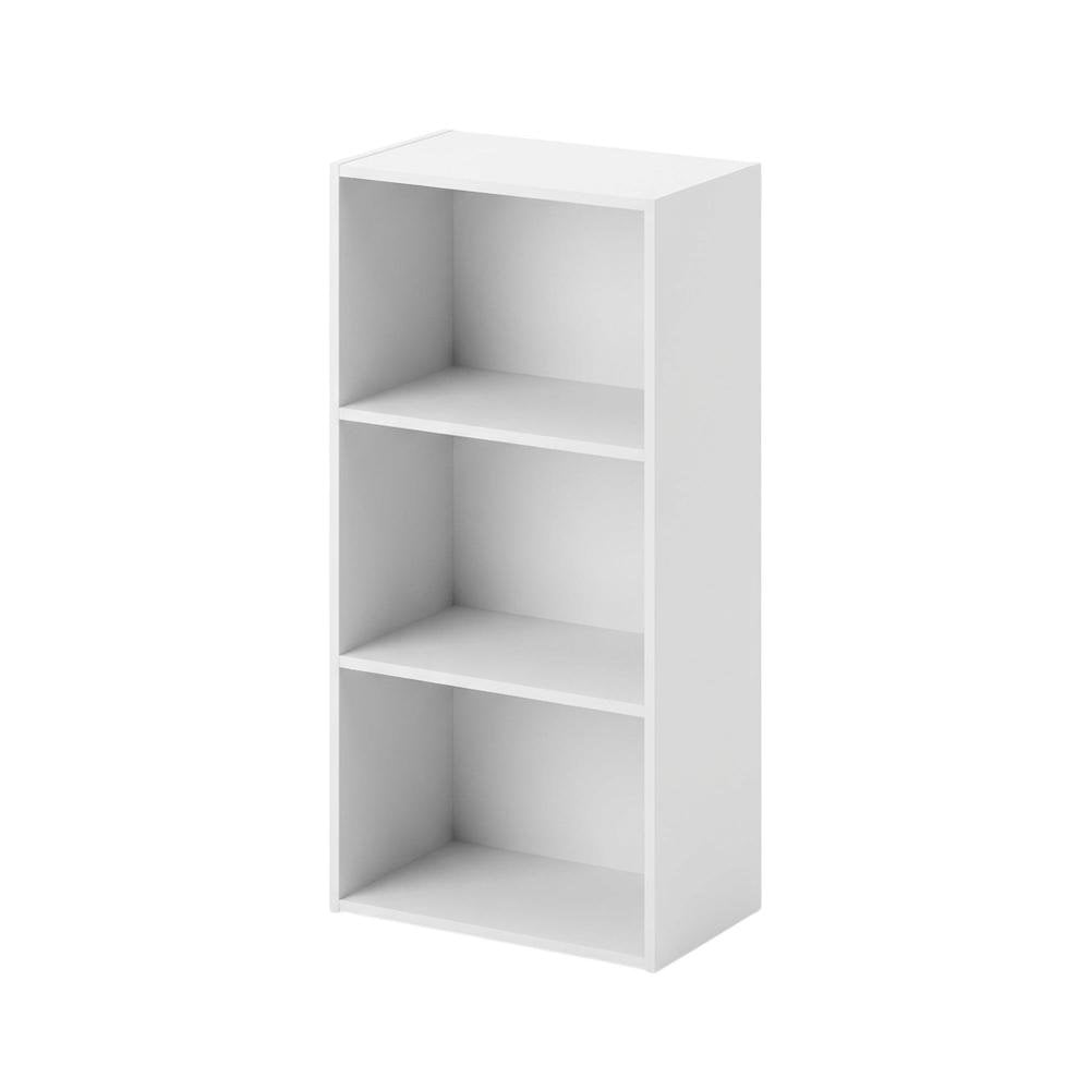 Wood 3-Tier Open Shelf Closet & Clothing Storage Organizer