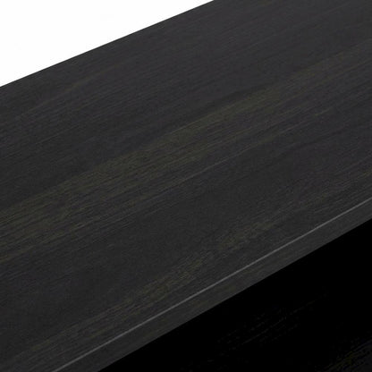 Wooden bookcase with clean design, versatile storage solution