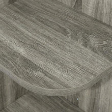 Corner Open Shelf Bookcase in French Oak Finish for Residential Storage