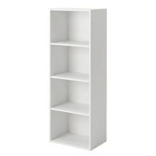 Wood 4-Tier Open Shelf Closet and Clothing Storage Organizer