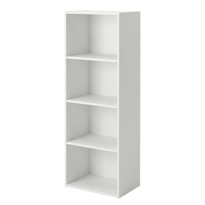 Wood 4-Tier Open Shelf Closet and Clothing Storage Organizer