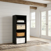 Wooden bookcase with sleek design for organized storage