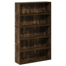 Amber Pine 5-Tier Open Shelf Bookcase with Spacious Multi-Level Storage