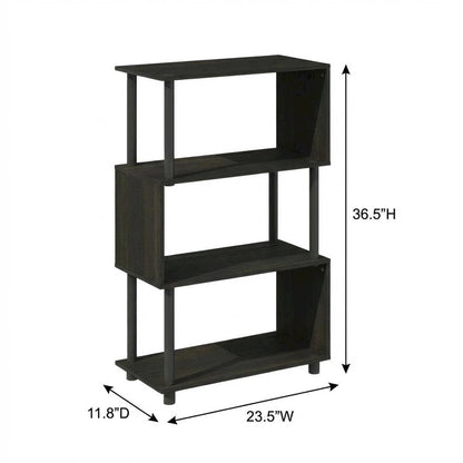 Wooden bookcase with simple design and sturdy construction