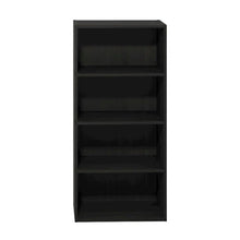Wooden bookcase with sleek design for organized storage