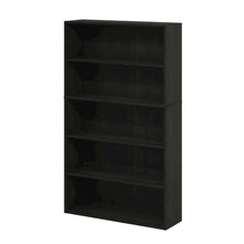 Espresso 5-Tier Open Shelf Bookcase with Sturdy Wood Construction