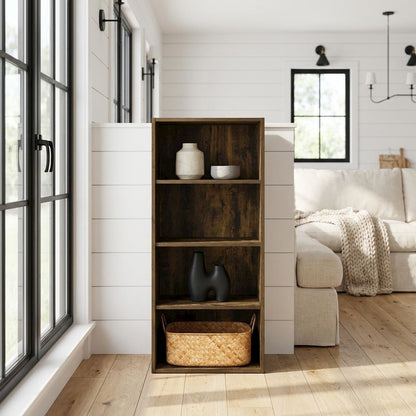 Wooden Bookcase with Open Shelving for Stylish Storage