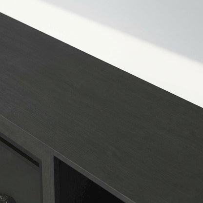 Brown Electric Fireplace TV Stand with Storage for 60-Inch TVs