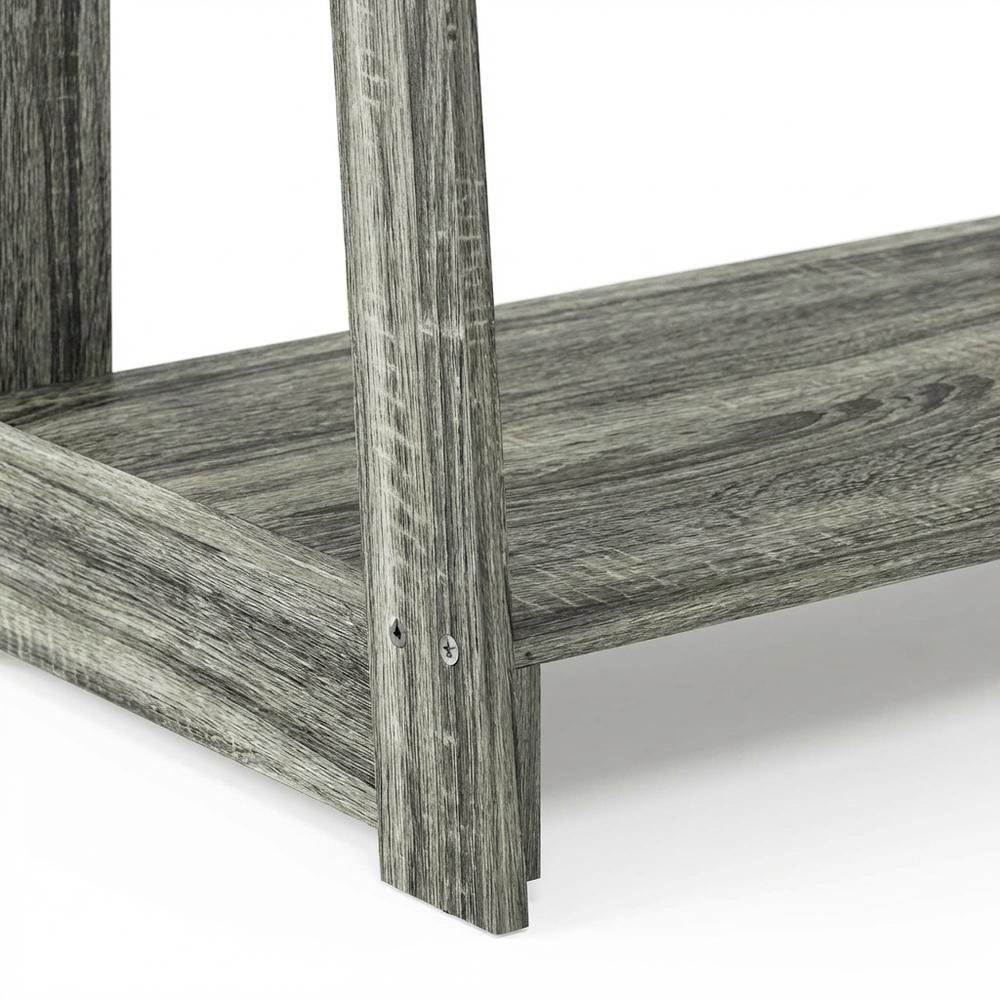 Wooden TV Stand in French Oak Grey with Modern Storage Design