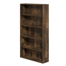 Wooden bookcase with clean design and sturdy construction