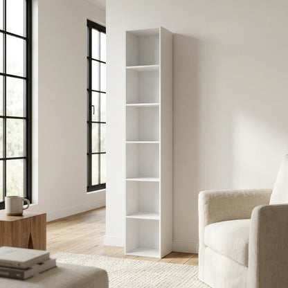Wooden bookcase with classic design, sturdy construction for home, office