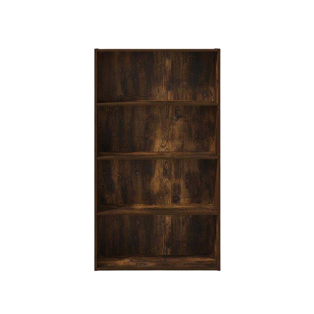 Wood Bookcase with Open Shelving for Living Room Storage