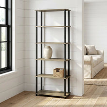 Wooden bookcase with modern design and sturdy construction