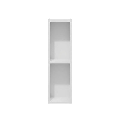 Wooden White Bookcase with Compact Design and Ample Storage Space
