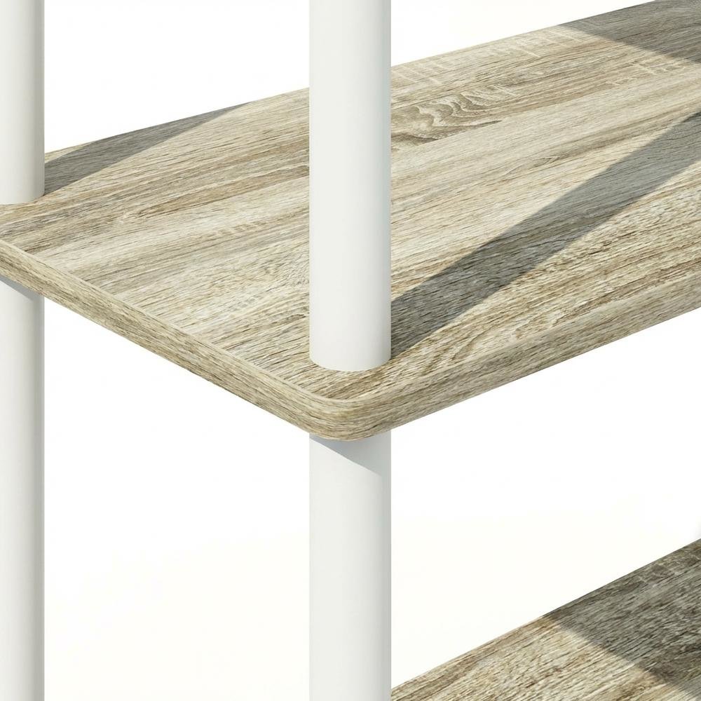 Wooden bookcase with clean design and sturdy construction