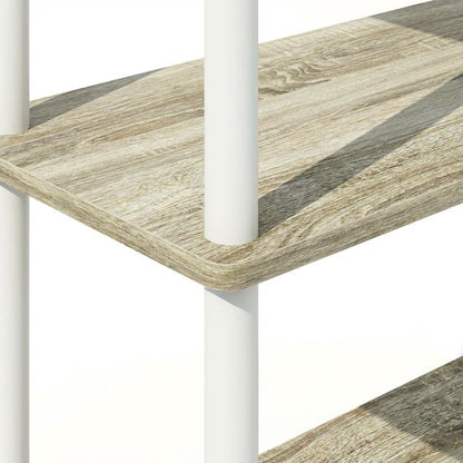 Wooden bookcase with clean design and sturdy construction