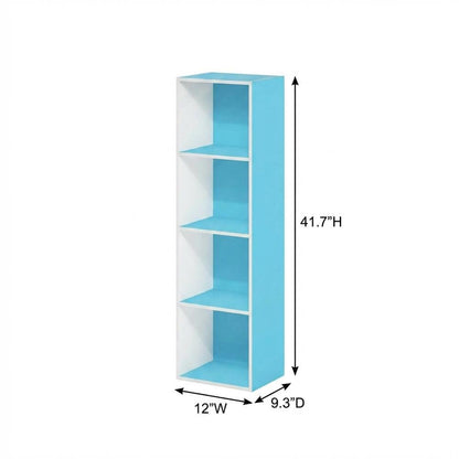 Wooden bookcase with open shelves for versatile storage