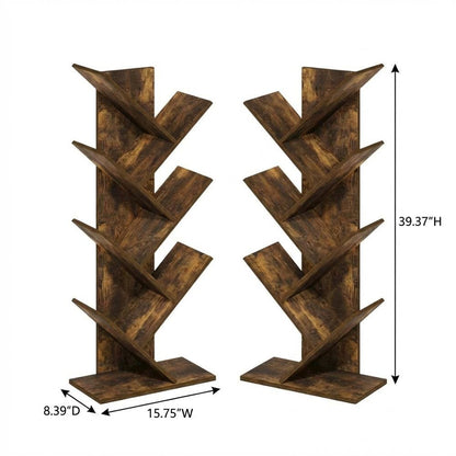 Wood Bookcase with Sturdy Construction and Elegant Finish