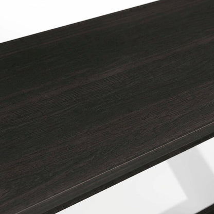 Black Espresso Computer Desk With Modern Workspace Design