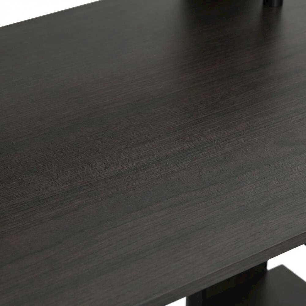 Walnut Finish Computer Writing Desk with Modern Design and Sturdy Build