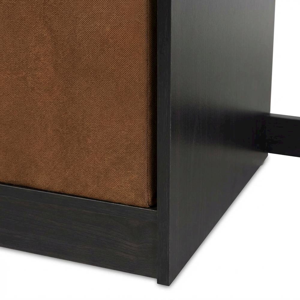 Modern Espresso Computer Desk with Spacious Surface and Sturdy Build