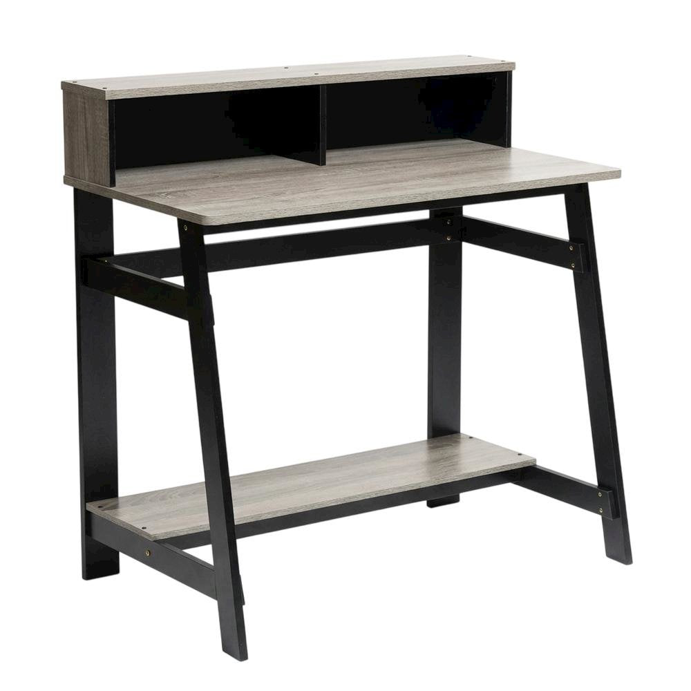 Black A Frame Computer Desk with Modern Style and Spacious Surface