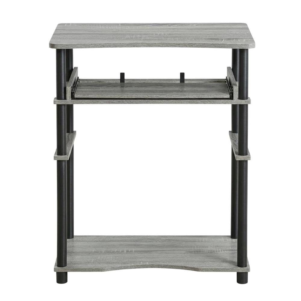 Computer Desk with French Oak Grey/Black Finish for Home Office